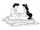 Aladdin Jasmine Et Tapis À Imprimer pour Coloriage Jasmine A Imprimer Gratuit