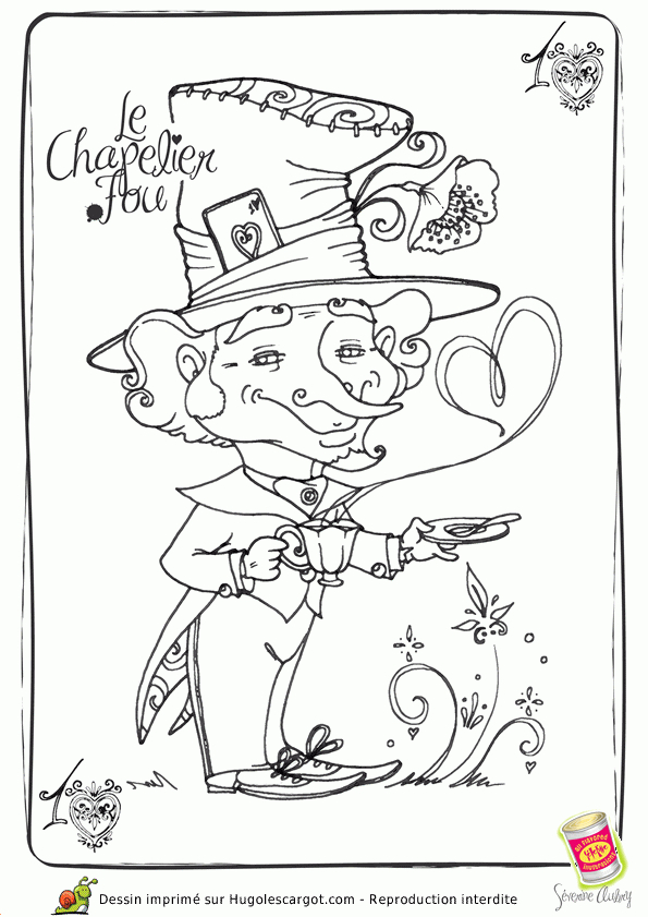 Alice Chapelier Fou | Coloriage pour Coloriage Alice Au Pays Des Merveilles A Imprimer Gratuit Alice Chapelier Fou | Coloriage pour Coloriage Alice Au Pays Des Merveilles A Imprimer Gratuit