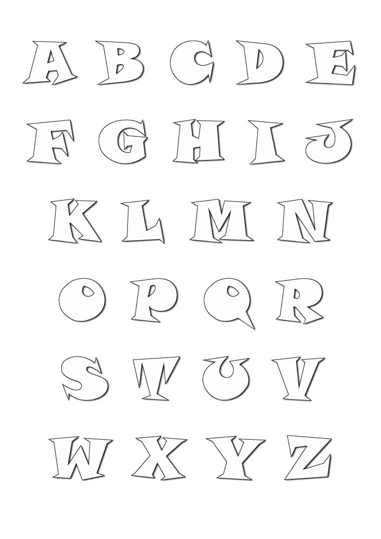Alphabet Cartoon Style – Alphabet Coloring Pages For Kids avec Coloriage Alphabet Complet A Imprimer