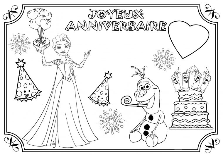 Anniversaire : Coloriage Reine Des Neiges Ajouter Le Prénom avec Coloriage Reine Des Neiges