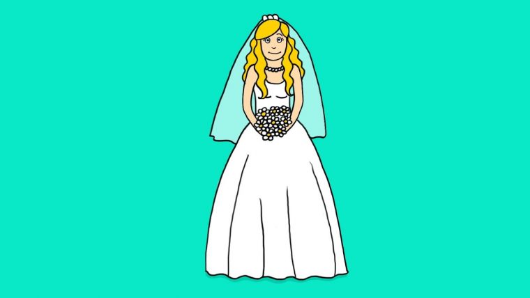 Apprendre À Dessiner Une Mariée – How To Draw A Bride serapportantà Dessin Fée Facile