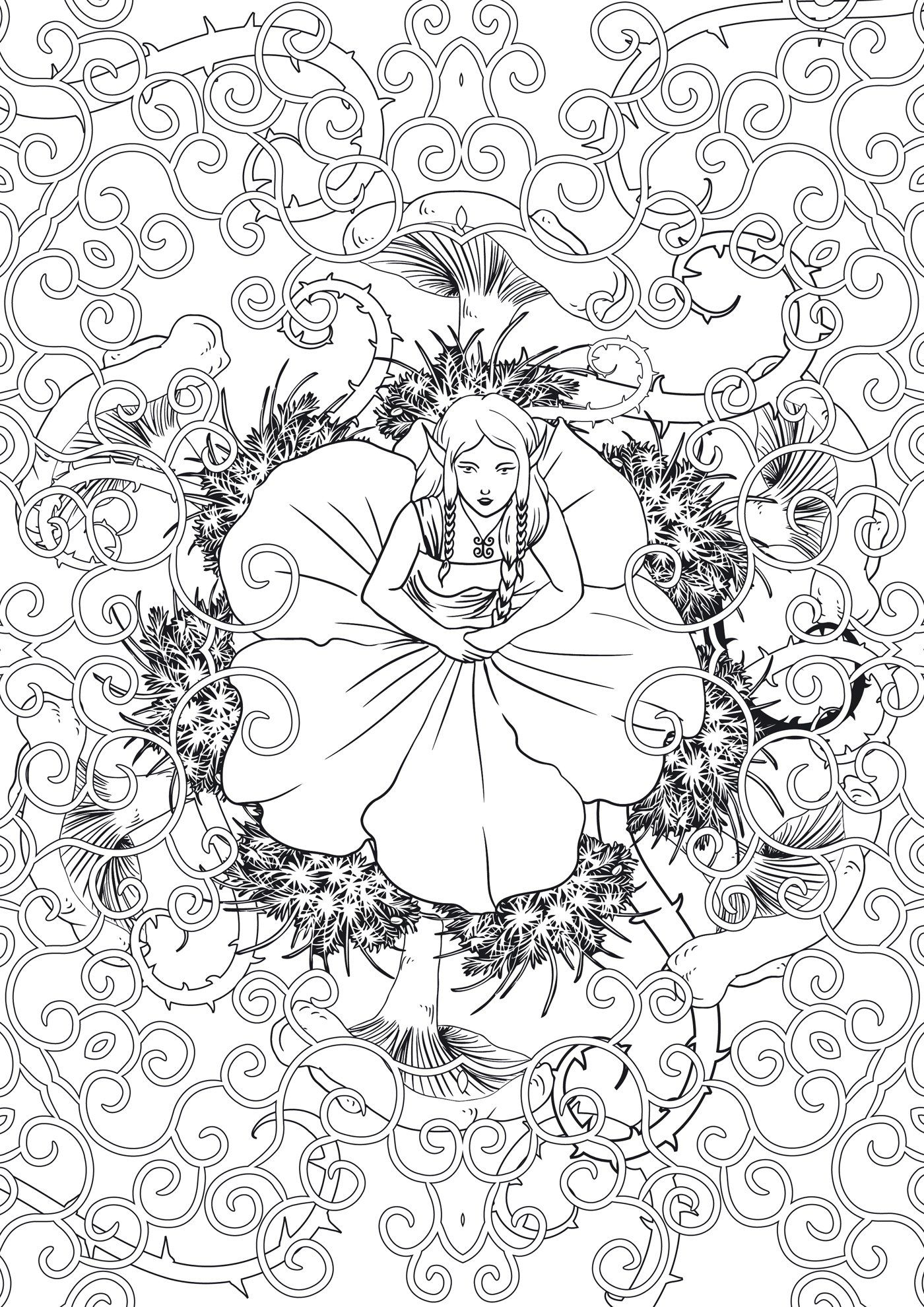 Art Therapie Forets Feeriques : 100 Coloriages Anti encequiconcerne Art Thérapie Coloriage