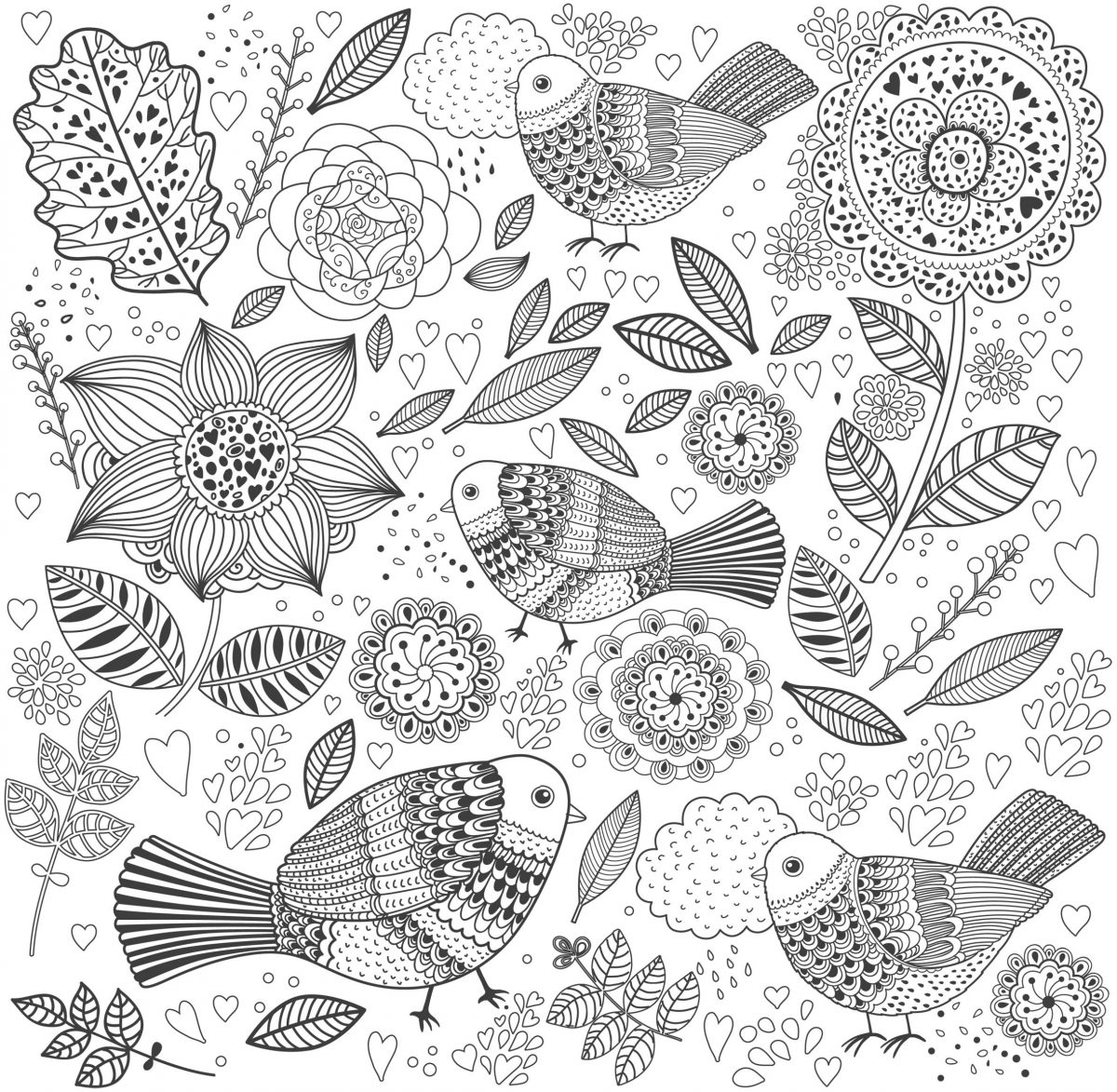 Coloriage Adulte Anti Stress - GreatestColoringBook.com