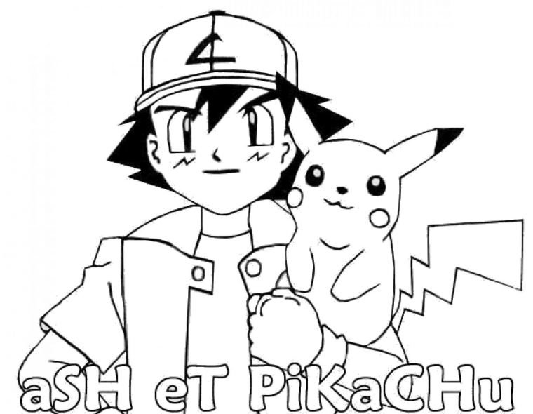 Ash And Pikachu Coloring Page | Pikachu Coloring Page à Coloriage Pikachu Ash And Pikachu Coloring Page | Pikachu Coloring Page à Coloriage Pikachu