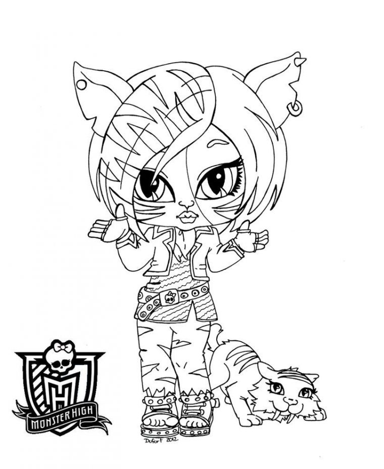 Baby Torelai Stripe By *Jadedragonne | Monster Coloring tout Dessin Monster High A Imprimer