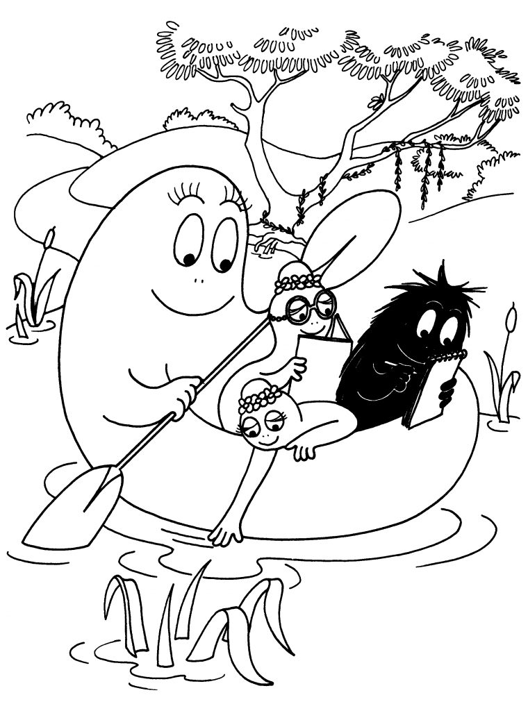 Barbapapa Coloriage À Imprimer (Avec Images) | Barbe A encequiconcerne Coloriage Gommette À Imprimer Gratuitement