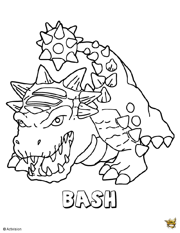Bash Est Un Coloriage De Skylanders à Coloriage Skylanders À Imprimer Bash Est Un Coloriage De Skylanders à Coloriage Skylanders À Imprimer