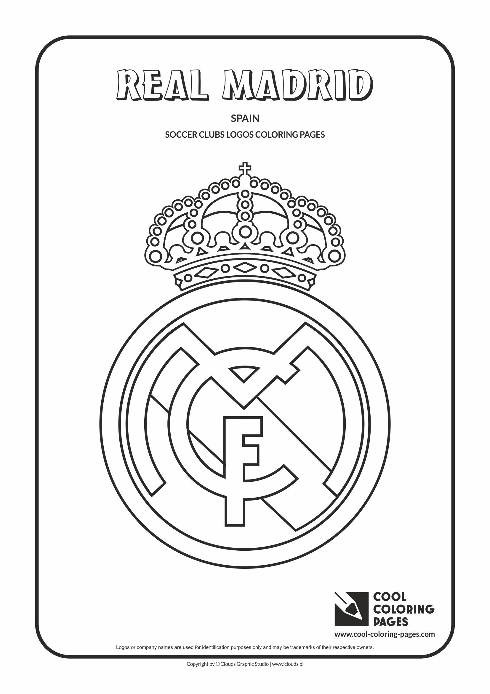 Beau Dessin A Imprimer Foot Real Madrid à Coloriage De Club De Foot