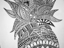 Beautiful Detailed Pineapple Mandala Design-- Perfect For encequiconcerne Coloriag