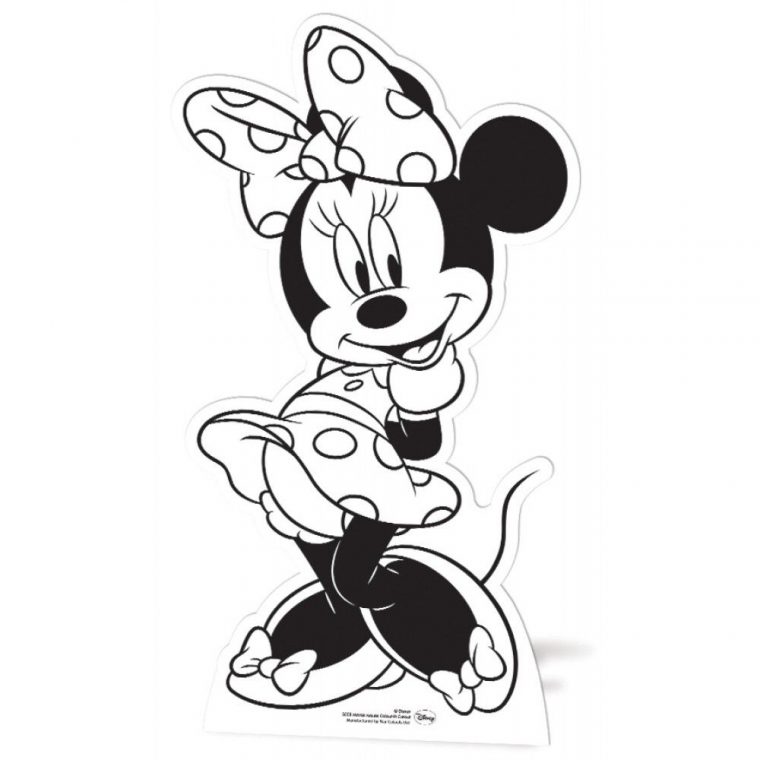 Black And White Minnie Mouse – Google Search | Minnie serapportantà Coloriage Minnie
