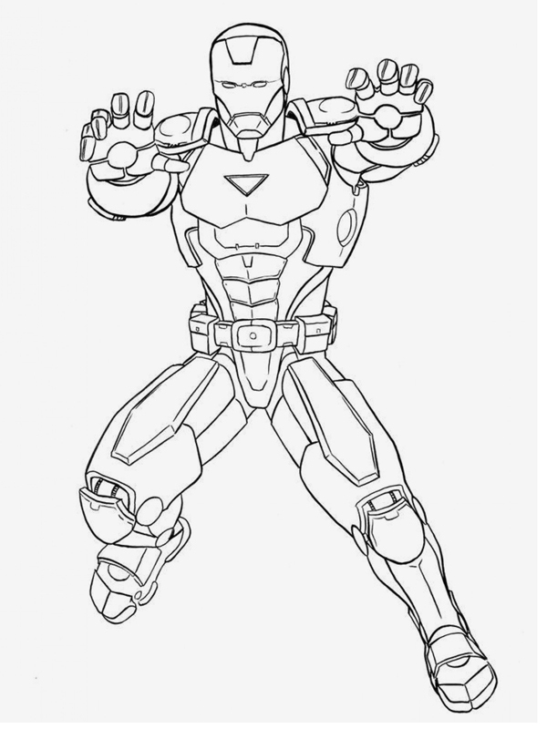 Bojanke Za Decu – Gvozdeni Čovek (Iron Man) avec Dessin A Colorier Gratuit Iron Man