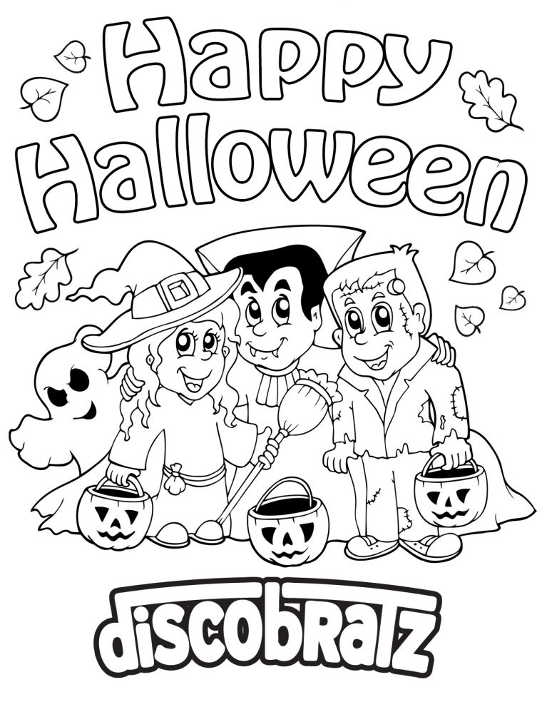 Boo! Get In Halloween Spirit With A New Coloring Page From avec Trick Or Treat Coloring Book: Trick Or
