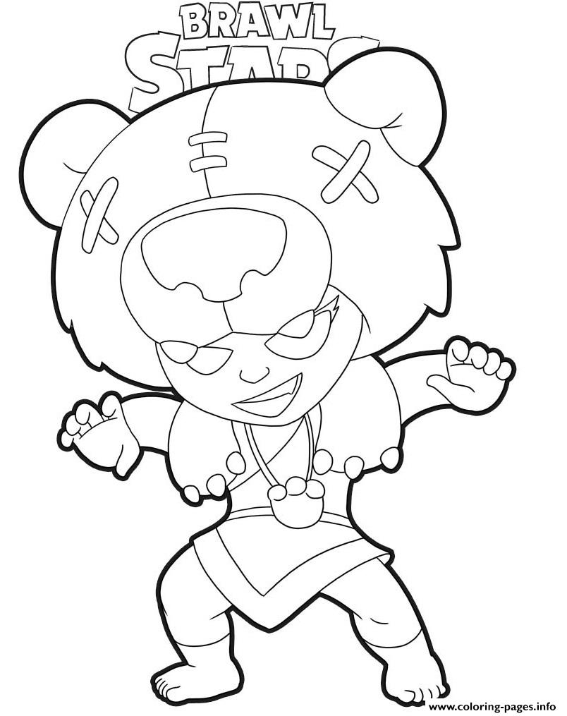 Brawl Stars Nita Coloring Pages Printable serapportantà Coloriage Brawl Stars