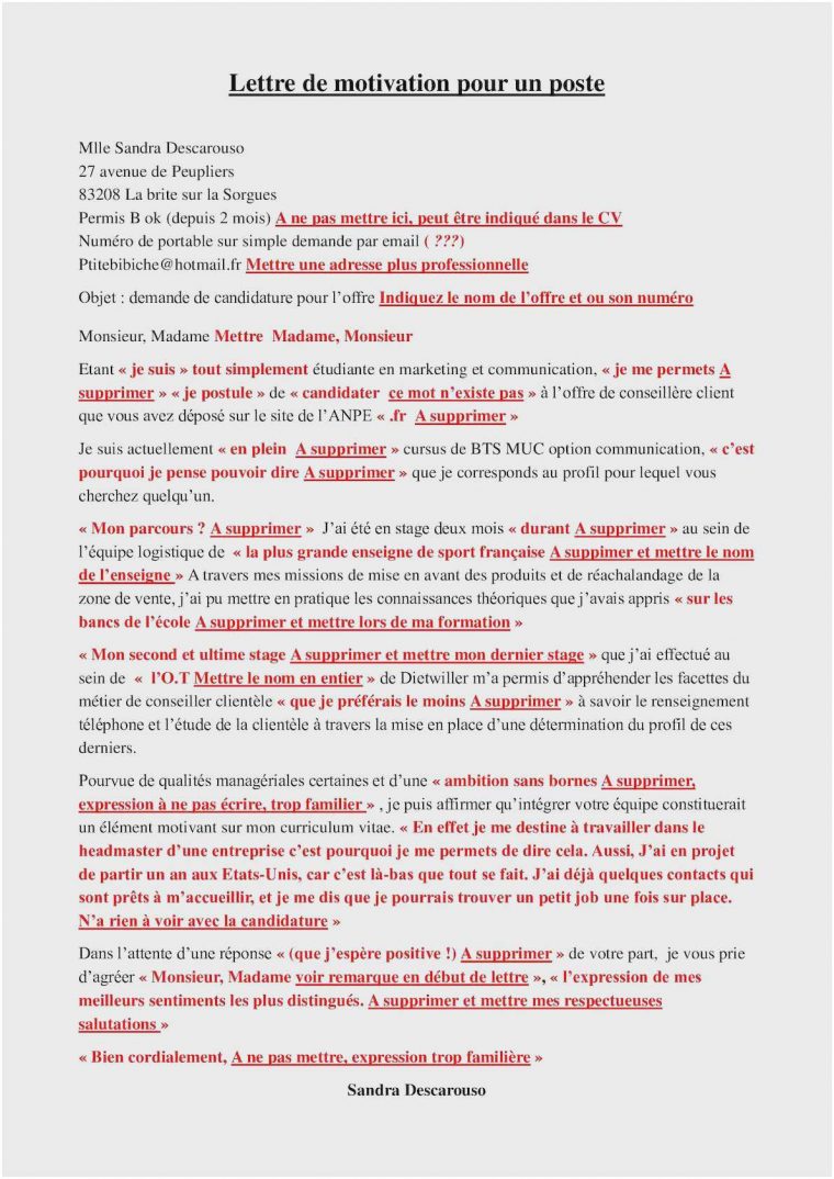Bts Nrc Lettre De Motivation Doux Lettre De Motivation pour Calam?O