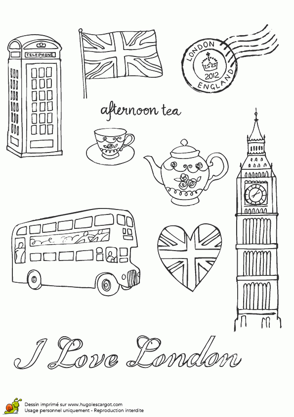 Bus Anglais Drapeau Et Big Ben … | Drawings &amp; Sketches tout Drapeau Anglais A Colorier