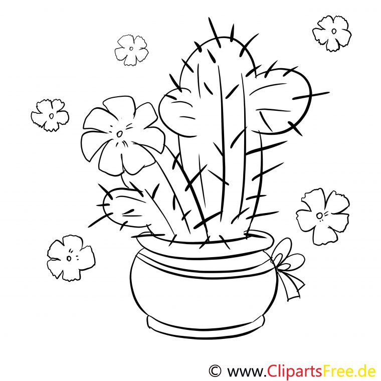Cactus Image À Télécharger – Divers À Colorier serapportantà Coloriage Cactus A Imprimer