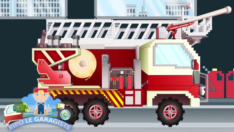 Camion De Pompier: Pipo Et Sa Dépanneuse | Dessin Animé En tout Dessin Animé Camion Grue