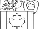 Canada Dessin Bestof Images Coloriage Canada Drapeau Maple intérieur Drapeau Du Canada A Colorier