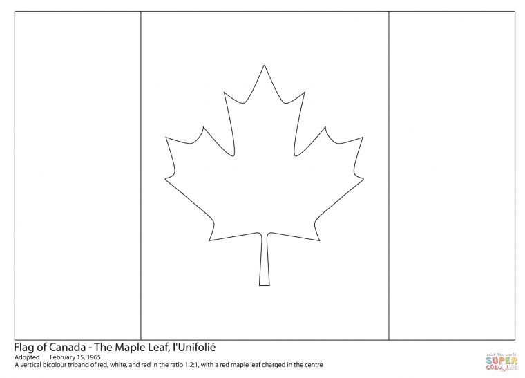 Canadian Flag Coloring Page | Free Printable Coloring Pages encequiconcerne Drapeau Du Canada A Colorier