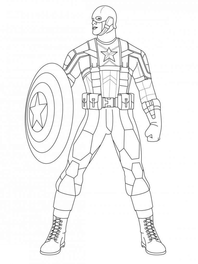 Captain America – Captain America Kids Coloring Pages serapportantà Coloriage Captain America