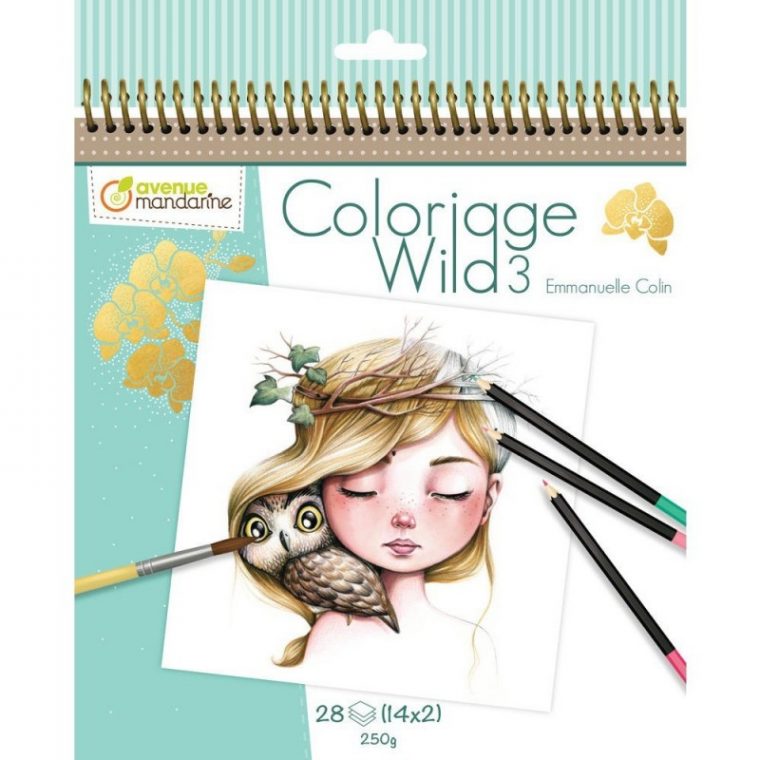 Carnet De Coloriage : Wild 3 intérieur Carnet De Coloriage