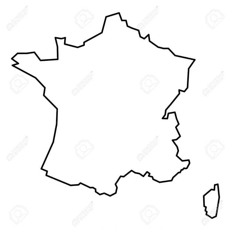 Carte De France En Noir Et Blanc – Altoservices serapportantà Dessin Carte De France