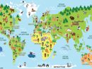 Carte Du Monde À Imprimer, Les Cinq Continents Avec Les serapportantà Dessin De Tout Les Animaux Du Monde