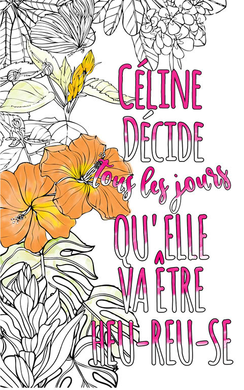 Céline Est Formidable. Le Livre Personnalisé De Coloriage encequiconcerne Livre Coloriage Personnalisé