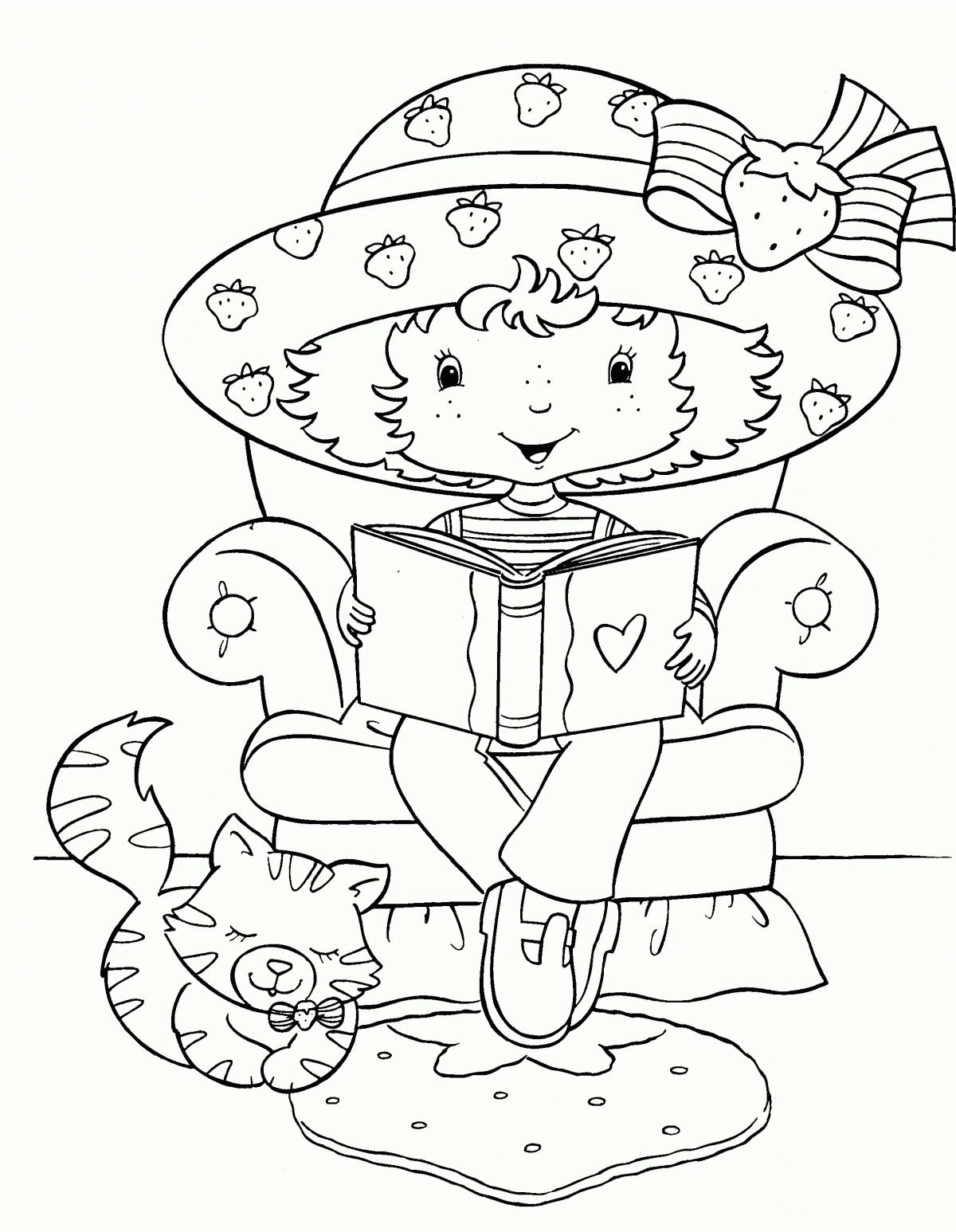 Charlotte Aux Fraises - Coloriage Charlotte Aux Fraises intérieur Coloriage Charlotte Au Fraise