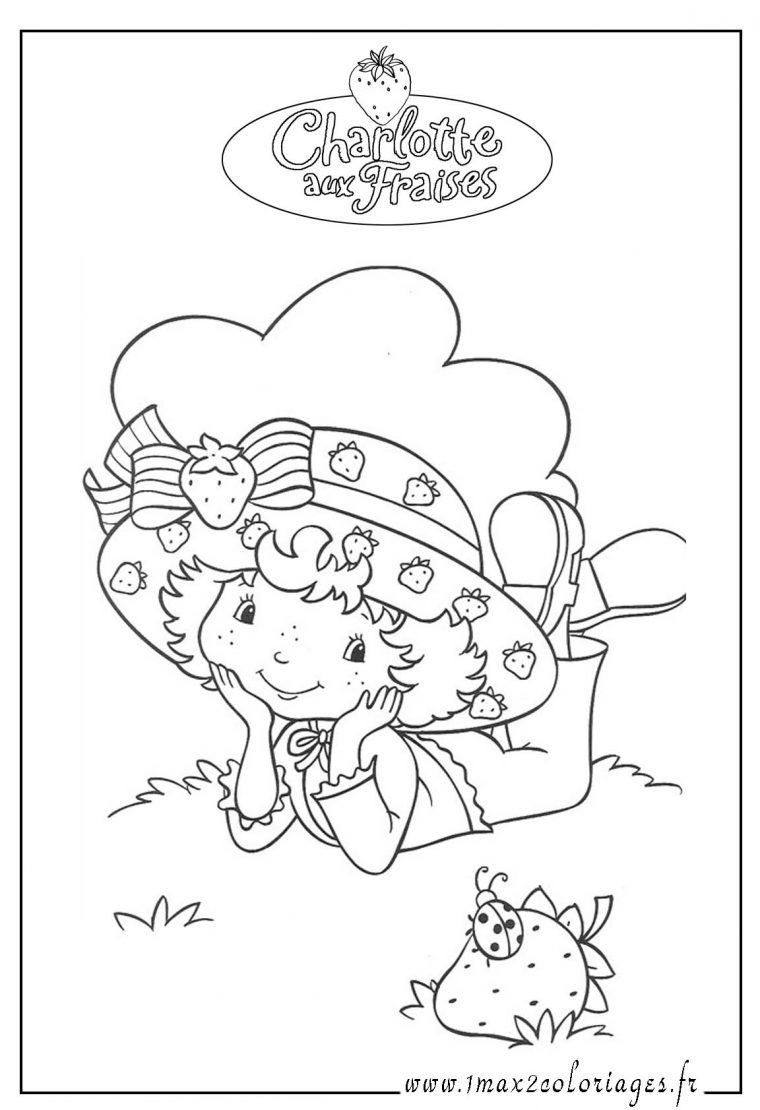Charlotte Aux Fraises : Coloriage Charlotte Aux Fraises pour Coloriage Charlotte Au Fraise
