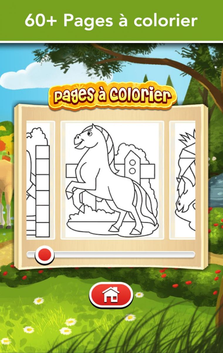 Cheval Jeu De Coloriage Pour Android – Téléchargez L'Apk encequiconcerne Jeux Coloriage Android