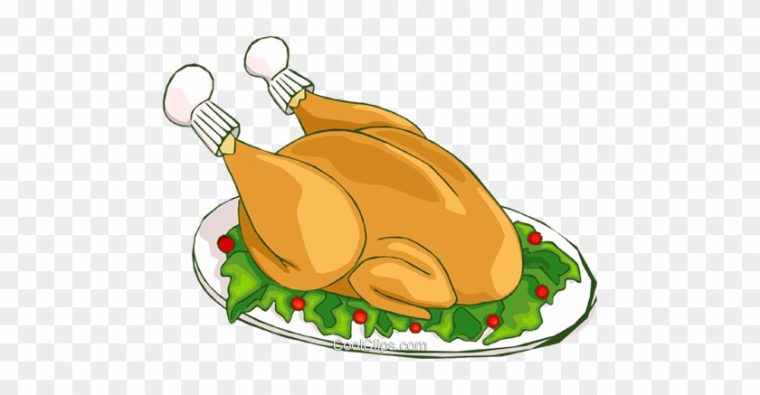Christmas Turkey Dinner Royalty Free Vector Clip Art encequiconcerne Dinde Dessin