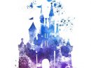 Cinderella Castle Art Print 4Th Edition Illustration By pour Dessin Chateau Disney