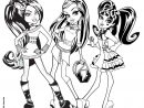 Clawdeen, Frankie And Draculaura Coloring Pages pour Dessin Monster High A Imprimer