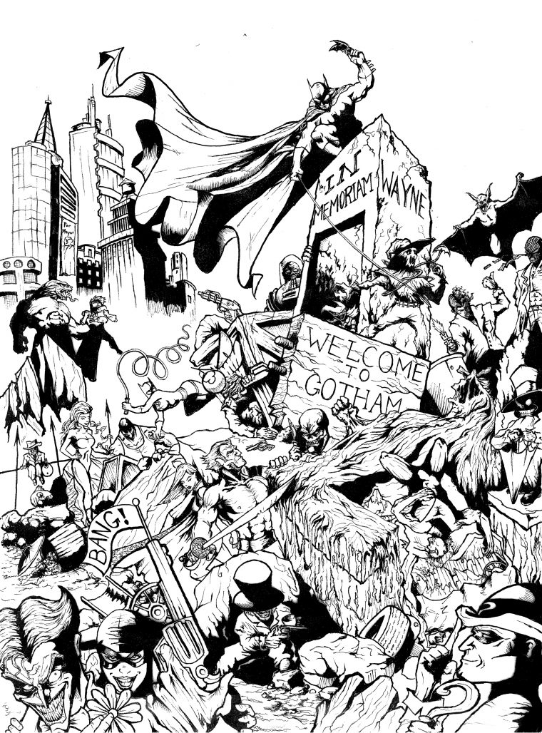 Coloriage À Dessiner Batman À Imprimer Gratuit intérieur Coloriage À Imprimer Batman