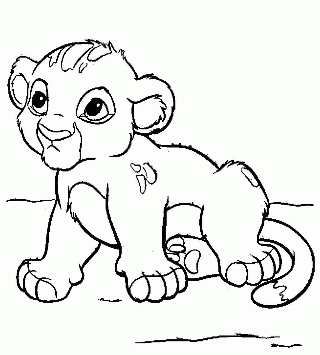 Coloriage À Dessiner Simba Roi Lion encequiconcerne Coloriage Lionne
