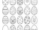 Coloriage À Imprimer : Les Oeufs De Pâques avec Oeuf De Paques À Colorier