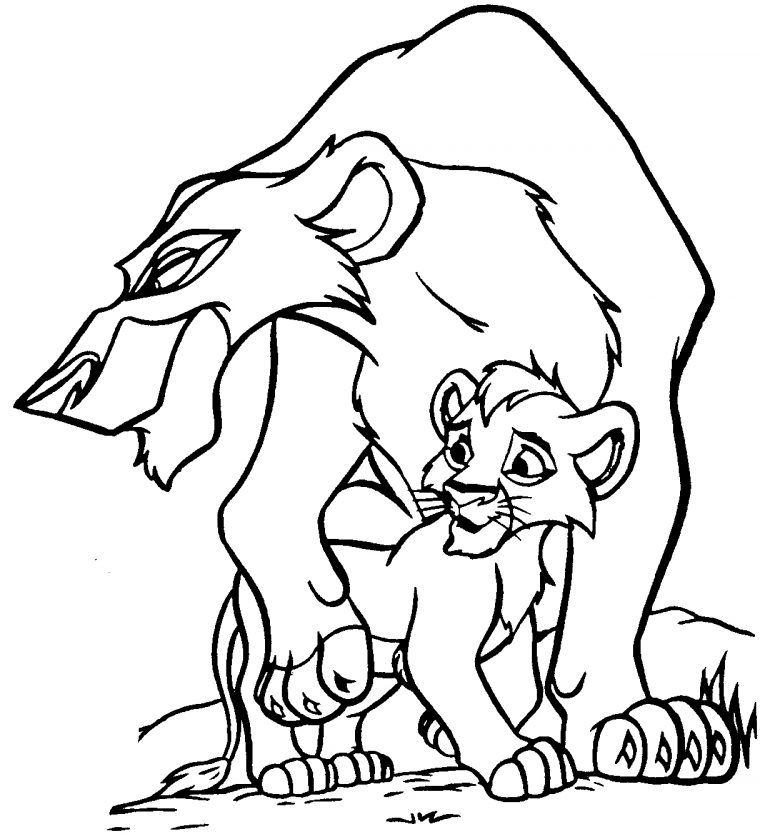 Coloriage A Imprimer Roi Lion 2 – Ancenscp tout Coloriage Roi Lion À Imprimer