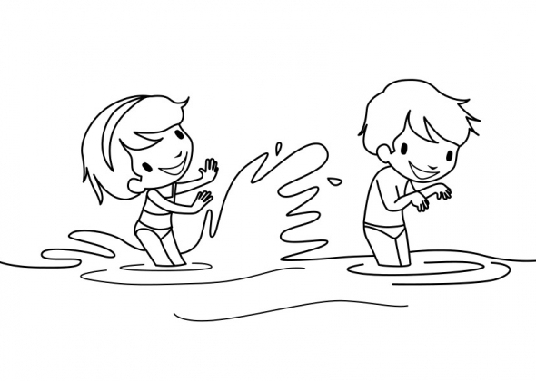 Coloriage A La Mer – Club Kinder destiné Coloriage À L Eau