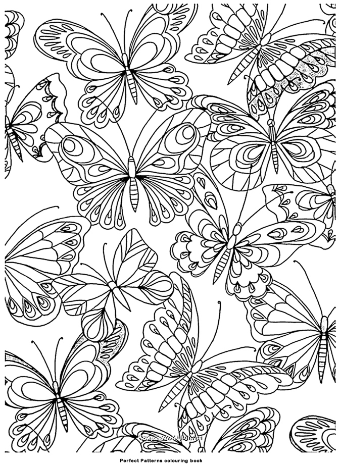 Coloriage Adulte Art Therapie Papillons À Colorier concernant Art Thérapie Coloriage