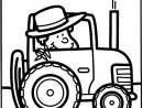Coloriage Agriculteur Dans Le Tracteur Dessin Gratuit À concernant Coloriage De Tracteur À Imprimer