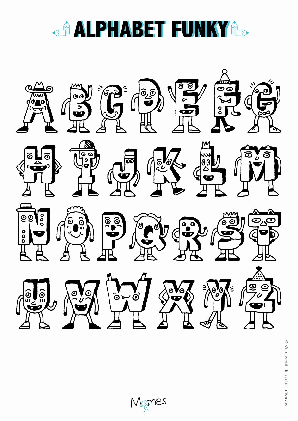 Coloriage Alphabet Rigolo Unique Coloriage Les Simpson A dedans Coloriage Alphabet Complet A Imprimer