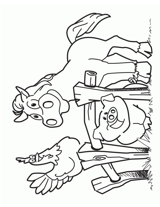 Coloriage Animaux De La Ferme À Imprimer Gratuitement encequiconcerne Coloriage Animaux