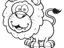 Coloriage Animaux Du Monde Lion (Avec Images) | Coloriage tout Lion Dessin Enfant