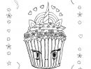 Coloriage Anti Stress Cupcake à Coloriage De Cupcake