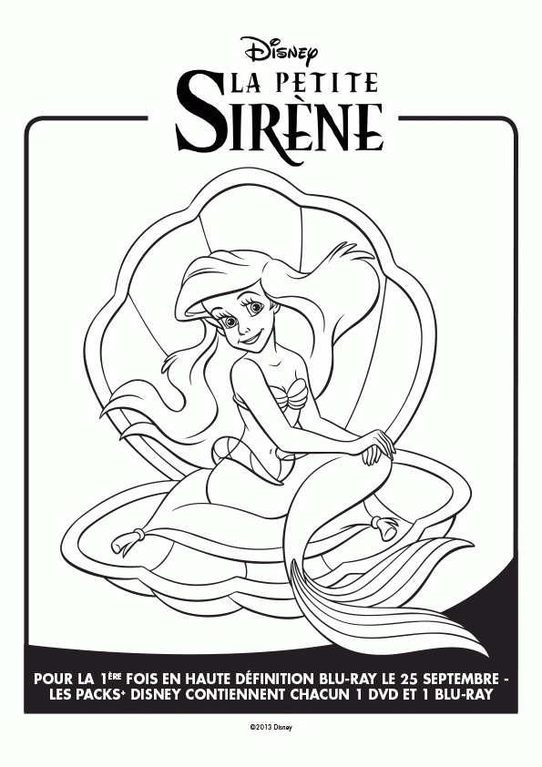 Coloriage Ariel Sur Le Trône (Avec Images) | Coloriage pour Dessin A Imprimer Arielle La Petite Sirene