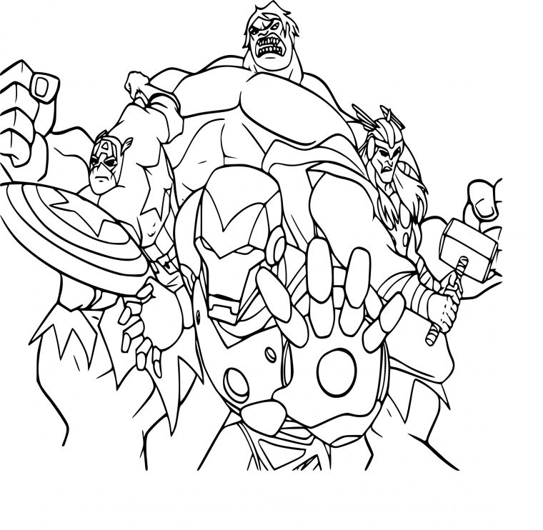 Coloriage Avengers Facile – Ohbq tout Coloriage Thor A Imprimer Gratuit