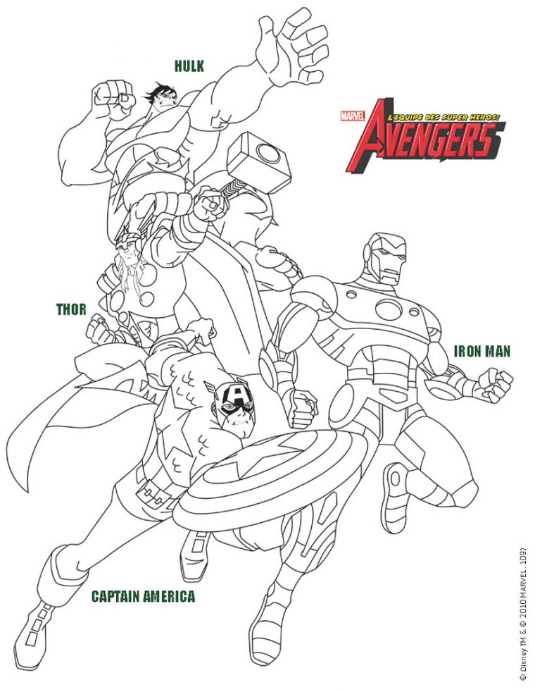 Coloriage Avengers Gratuit | My Blog à Coloriage Thor A Imprimer Gratuit