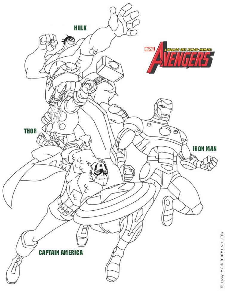 Coloriage Avengers Gratuit | My Blog avec Coloriage Avengers A Imprimer