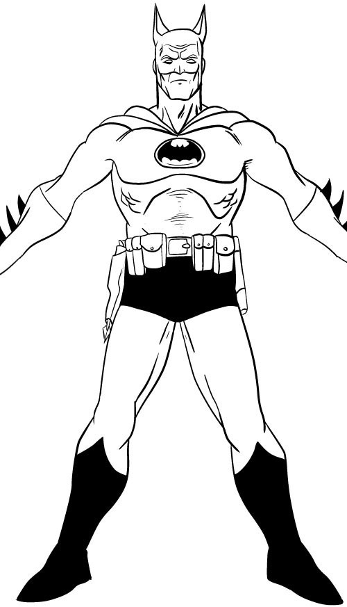 Coloriage Batman Dessin Animé Dessin Gratuit À Imprimer destiné Coloriage À Imprimer Batman
